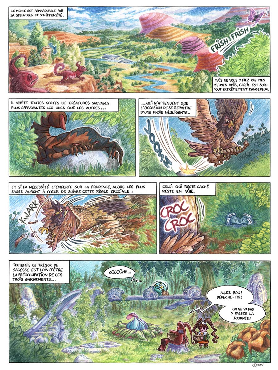 page 01 de la quête de Bou